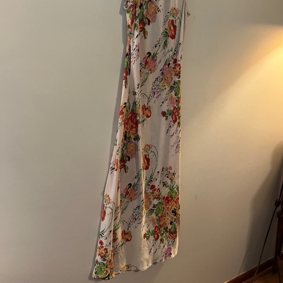 Plenty By Tracy Reese Floral 100% Silk Dress W/ Tie Top-- Size 4 - Picture 5 of 7